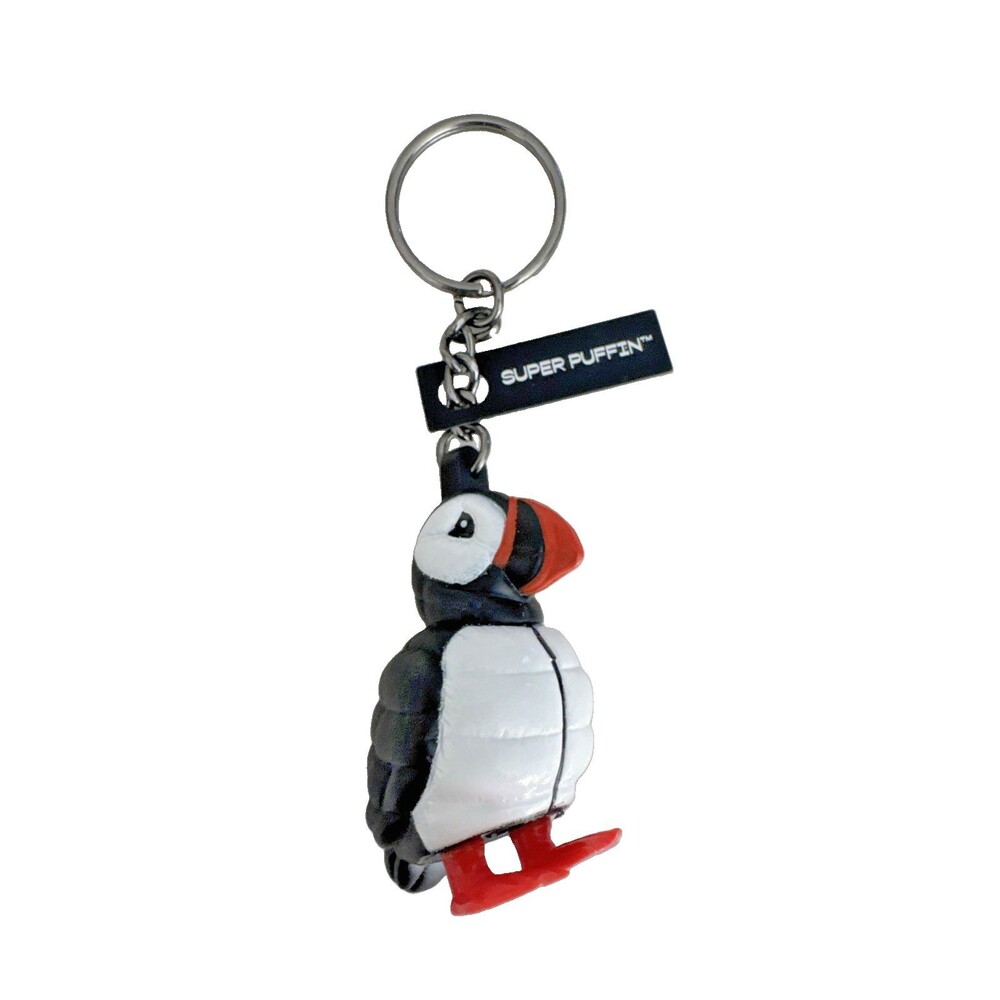 Super Puffin Bird Keychain 3D Puffin Figurine Bag Charm Souvenir Collectible